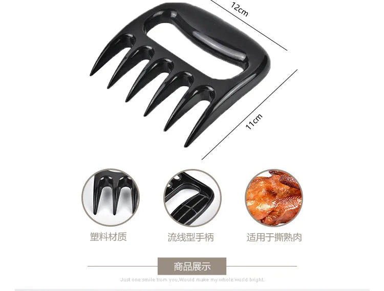 BBQ Meat Shredder Claws - Pulled Pork, BBQ Fork, Fruit & Veggie Slicer, Cooking Tools