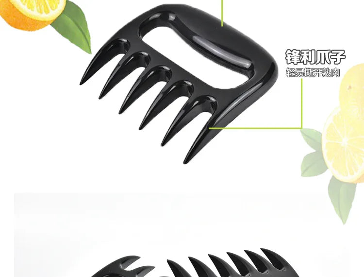 BBQ Meat Shredder Claws - Pulled Pork, BBQ Fork, Fruit & Veggie Slicer, Cooking Tools