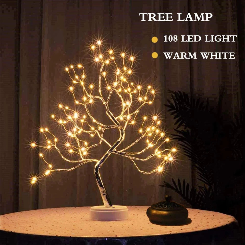 LED Mini Christmas Tree Night Light for Home Decoration