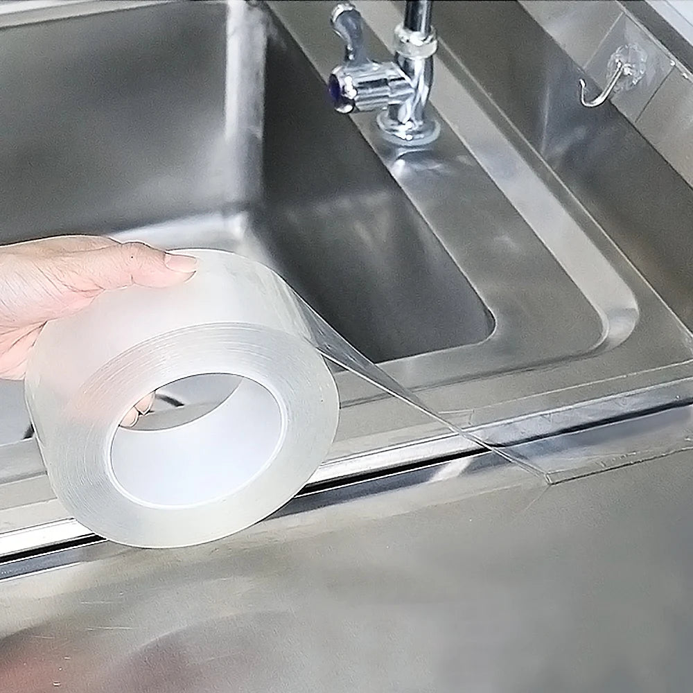 Home Kitchen Sink Gap Waterproof Mold Strong Self-adhesive Transparent Tape