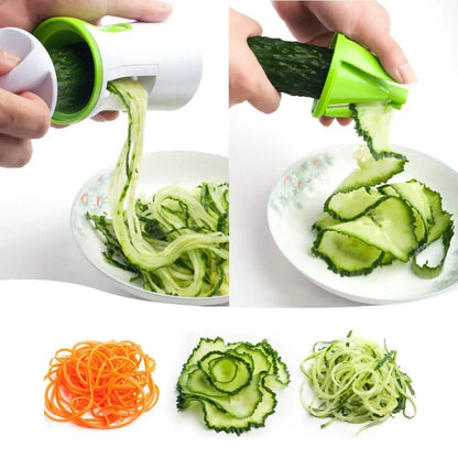 Portable Vegetable Spiralizer Slicer Handheld Peeler Stainless Steel Spiral Slicer for Potatoes Kitchen Cutter Tools