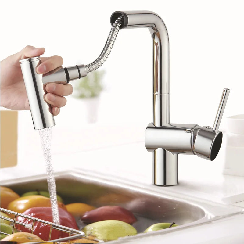 Kitchen Pull Out Faucet Sprayer Nozzle Sprayer ABS Durable Water Saving Shower Spray Head Bathroom Basin Sink Tap Replacement