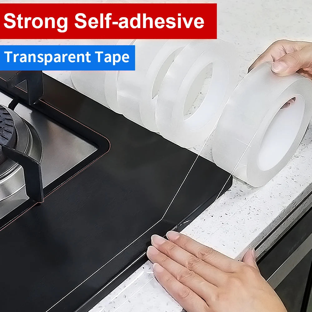 Home Kitchen Sink Gap Waterproof Mold Strong Self-adhesive Transparent Tape