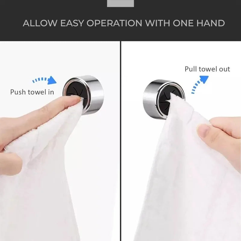 Self Adhesive Towel Plug Holder - 1-10pcs Wall Mounted Bathroom Organizers