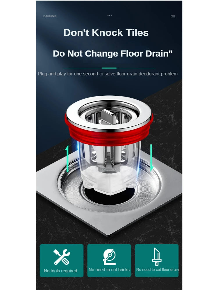 Universal floor drain deodorant, universal inner core deodorant, insect proof device cover, sewer, toilet, sewer accessories