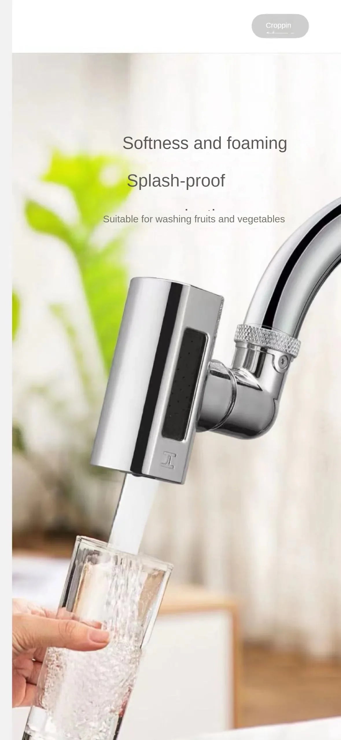 Revolutionize Your Kitchen with the 4-Speed Rotating Vegetable Washing Shower Faucet