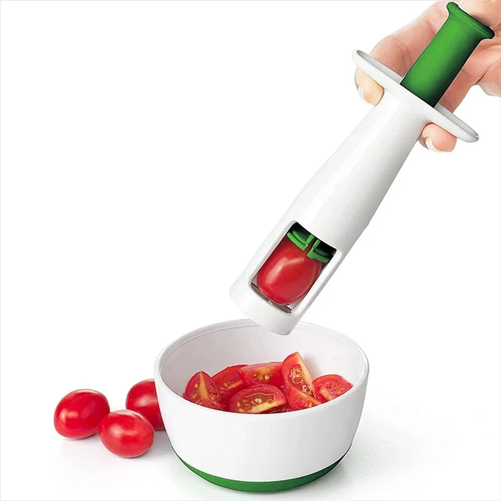 Tomato Slicer Cutter Grape Tools Cherry Fruit Salad Splitter for Baby Toddlers