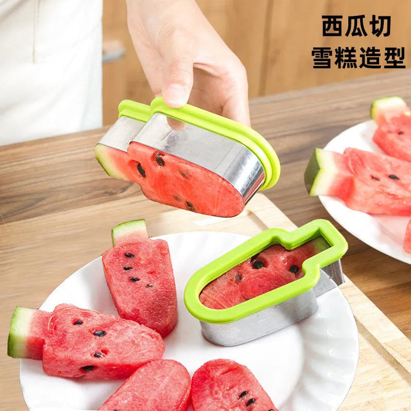 4-in-1 Watermelon Slicer & Fruit Carving Knife - Pulp Separator & Fruit Platter Tool