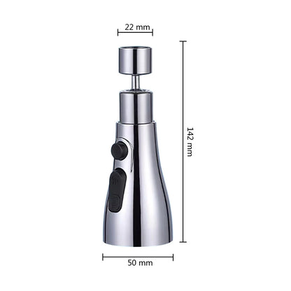 Universal 360° Rotate Kitchen Faucet Extender Aerator Plastic Splash Filter Kitchen Washbasin Faucet Bubbler Nozzle Aerator