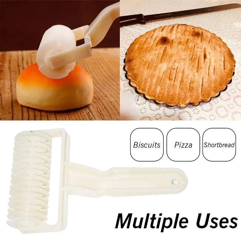 1pc,Pastry Lattice Roller Cutter, Pie Pastry Dough Cutter Roller