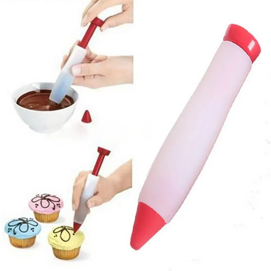 Baking Tools Food Grade Silicone Chocolate Squeeze Sauce Writing Decorating Pen Cake Writing Pen G Milking Pen