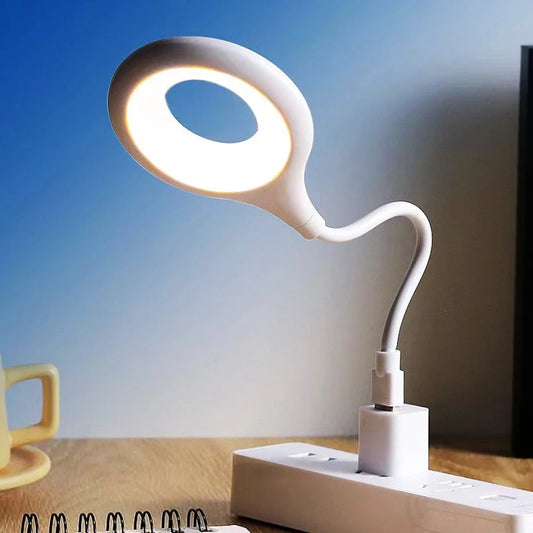 USB Table Lights Night Light Dormitory Bedside Book Lamp Eye Protection Student Study Reading Portable Direct Plug Night Light