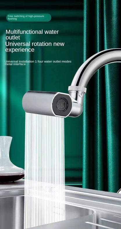 Revolutionize Your Kitchen with the 4-Speed Rotating Vegetable Washing Shower Faucet