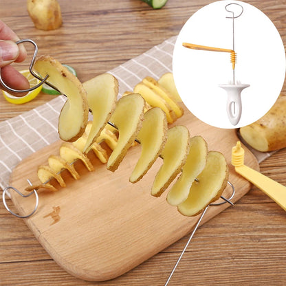 Potato Spiral Cutter & Cucumber Slicer | Vegetable Spiralizer & Kitchen Gadgets