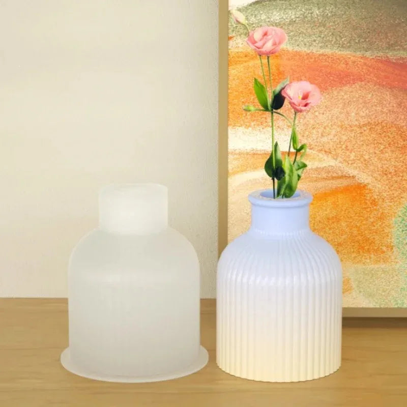 DIY Tray Silicone Mold Gypsum Cement Flower Pot Vase Mold 3D Epoxy Resin Jewelry Storage Box