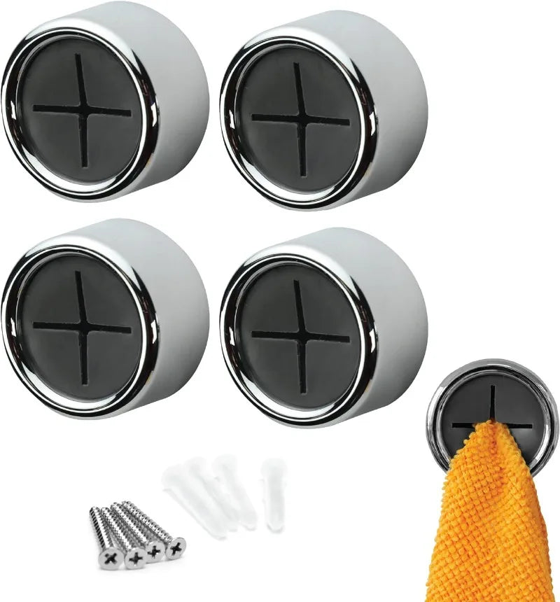 Self Adhesive Towel Plug Holder - 1-10pcs Wall Mounted Bathroom Organizers