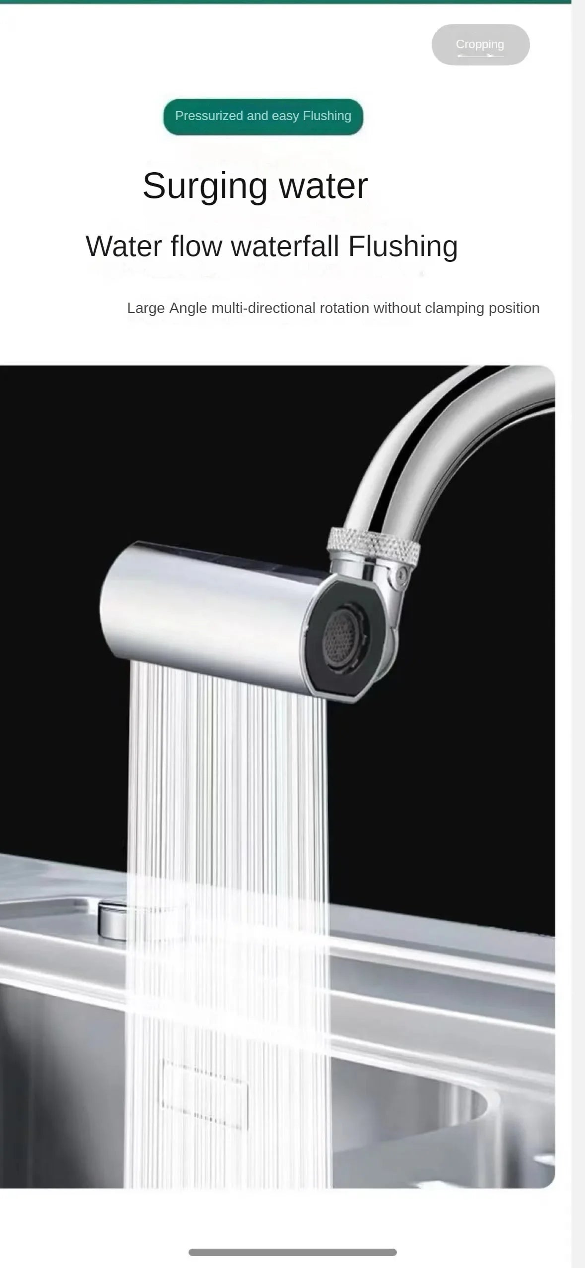 Revolutionize Your Kitchen with the 4-Speed Rotating Vegetable Washing Shower Faucet