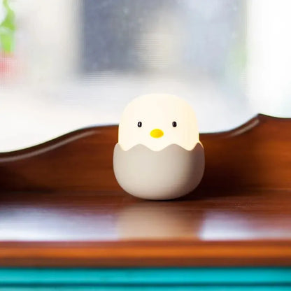 Eggshell Chicken Silicone Pat Lamp USB Night Light Charging Nursing Light Tumbler Cartoon Egg Children Led Table Lamp