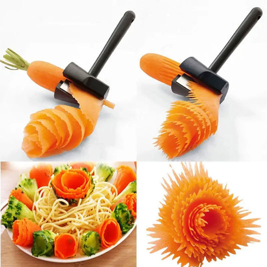 Spiral Cutter for Carrot, Radish, Potato - Fruit & Vegetable Peeler, Slicer, Carving Tool