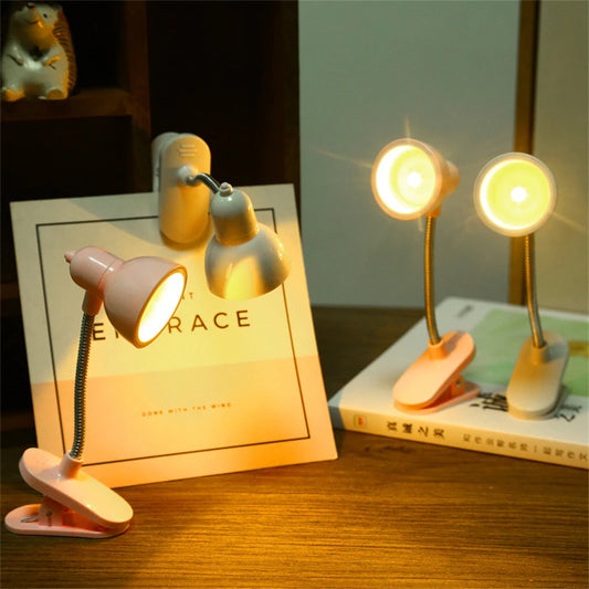 Mini Lamp to Read Book Eye Protection Rotatable Reading Lamp with Clamp Reading Lights for Books Desk Table Bedroom
