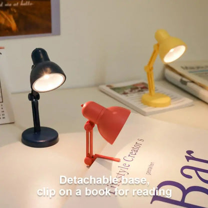 Mini LED Desk Lamp Creative Small Book Light Bedroom Night Light Mini Book Clip Light Warm Light Eye Protection Small Table Lamp