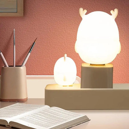 USB LED Night Light Wireless Night Light Recharge Bedroom Bedside Table Lamp For Kids