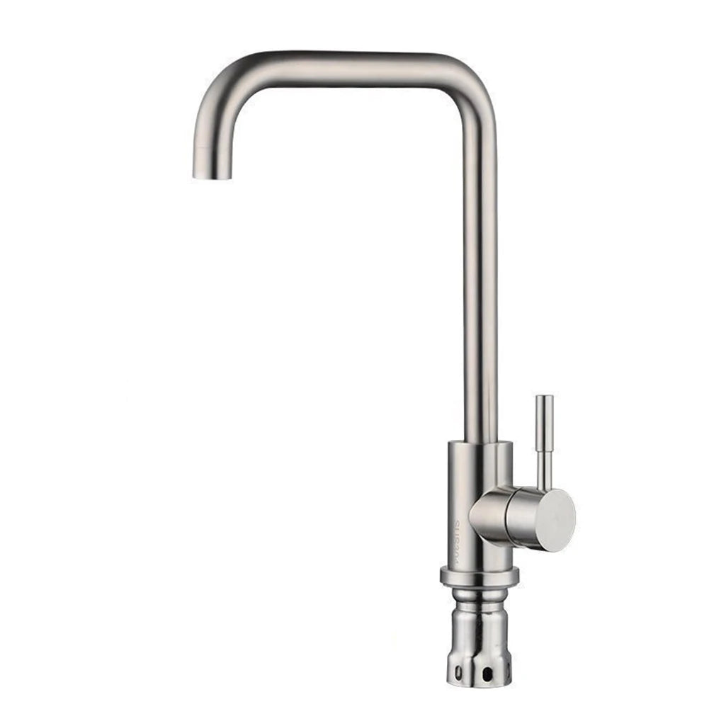 304 Stainless Steel Kitchen Faucet Hot Cold Water Mixer Single Handle Pull Out Sink Faucet Deck Mounted Water Tap