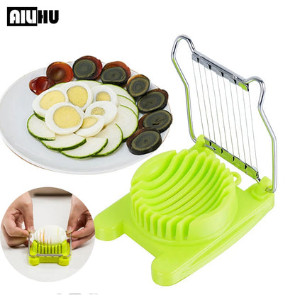 Egg Slicer Chopper Stainless Steel Fruit Salad Cutter | Manual Food Processor