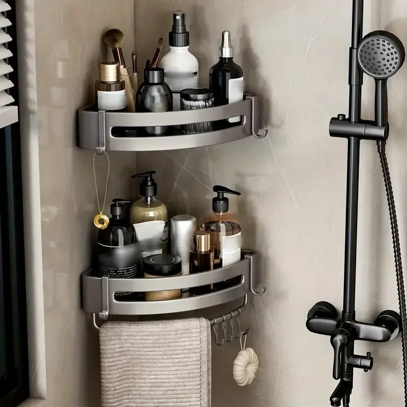 Shelf for Storage Bathroom Shelves Aluminium Shampoo Holder Shower Shelf Shower Shelf Bathroom Accessories No-drill Shelves