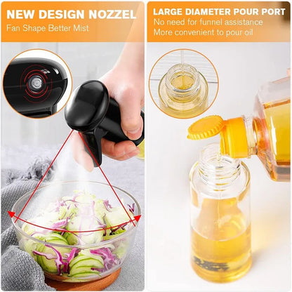 200ml 300ml Oil Spray Bottle Kitchen Cooking Olive Oil Dispenser Camping BBQ Baking Vinegar Soy Sauce Sprayer Containers