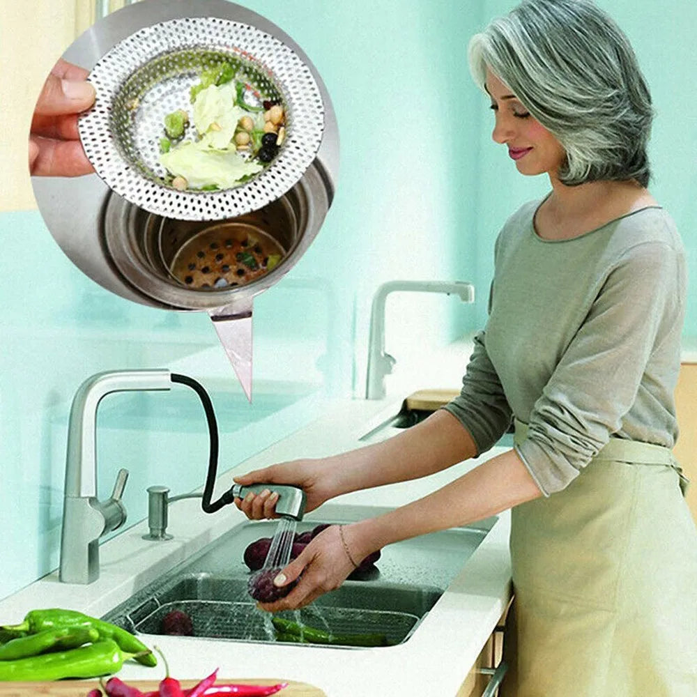 Premium Kitchen Sink Filter and Mesh Strainer - Hair Catcher & Stopper