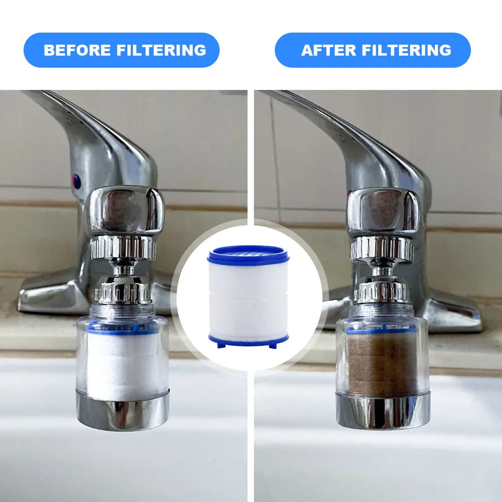 Faucet Filter Element Purifier Sprayer Head Household Water Purifier Filter Shower Remove Chlorine Heavy Metal Filtered