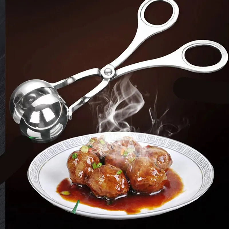 Stainless Steel Meatball Maker Set - Easy to Clean Kitchen Gadgets