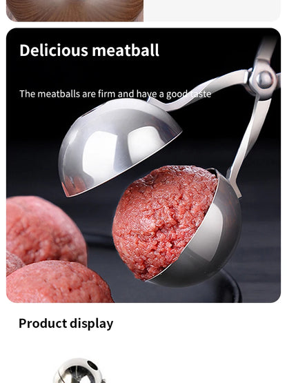 Stainless Steel Meatball Maker Set - Easy to Clean Kitchen Gadgets