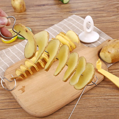 Potato Spiral Cutter & Cucumber Slicer | Vegetable Spiralizer & Kitchen Gadgets