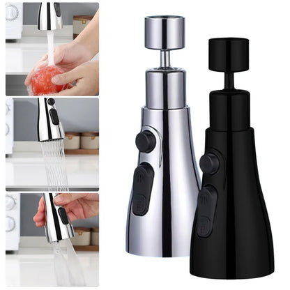 Universal 360° Rotate Kitchen Faucet Extender Aerator Plastic Splash Filter Kitchen Washbasin Faucet Bubbler Nozzle Aerator