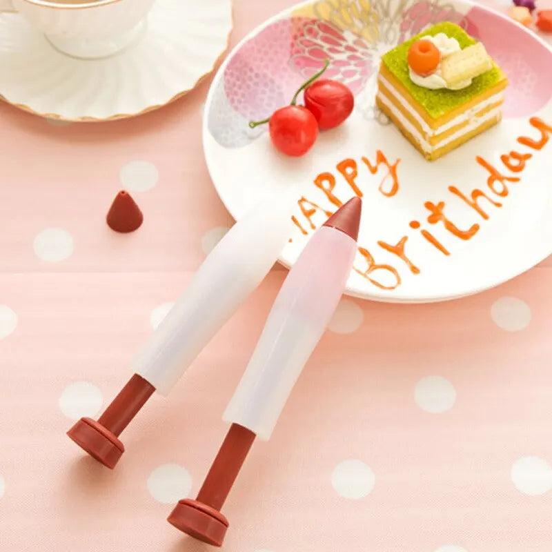 Baking Tools Food Grade Silicone Chocolate Squeeze Sauce Writing Decorating Pen Cake Writing Pen G Milking Pen