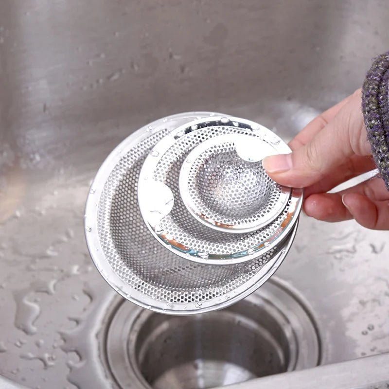 Kitchen Sink Filter Stainless Steel Sink Sewer Mesh Strainers Kitchen Tools Bathroom Floor Drains Hair Catcher Waste Plug Filter