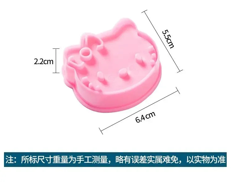 Hello Kitty Sanrio Anime Fruit Mold Biscuit Food Modeling Mold Cute Kitchen Utensils Kawaii Girl Heart Birthday Gift