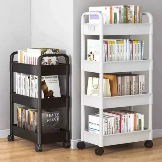 Kitchen Organizers And Storage Rack Household Cart With Wheels Multifunctional Home Accessories Mobile Rack Trolley Bookshelf