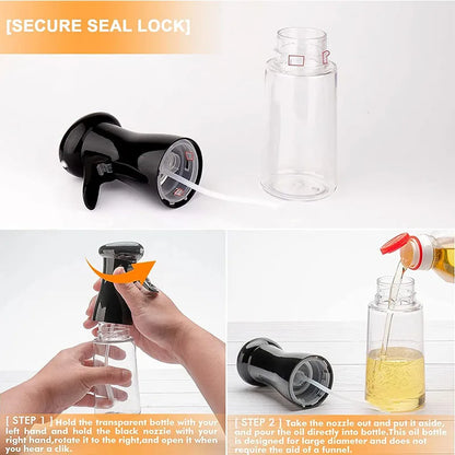 200ml 300ml Oil Spray Bottle Kitchen Cooking Olive Oil Dispenser Camping BBQ Baking Vinegar Soy Sauce Sprayer Containers