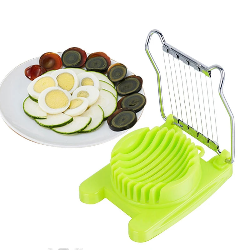 Egg Slicer Chopper Stainless Steel Fruit Salad Cutter | Manual Food Processor