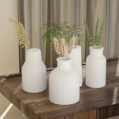 Vase Pen Holder Silicone Resin Mold Bottle Shaped Box Jar Epoxy Silicone Casting Molds For Dried Flower Vase Ornament Storage