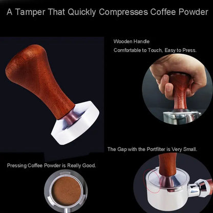 51/53/58mm Espresso Tamper Powder Machine Aluminum Coffee Tampers For 51mm 53mm 58mm Portafilters