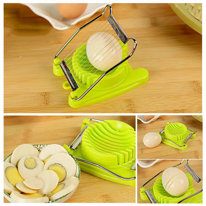 Egg Slicer Chopper Stainless Steel Fruit Salad Cutter | Manual Food Processor