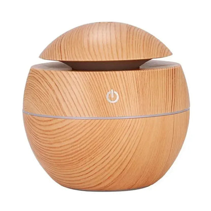 2024 New Woodgrain Vase Humidifier USB Car Office Home Color Night Light Super Silent Humidifier Holiday Gift for Friends