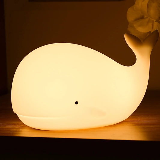 Night Light 7-color Silicone USB Rechargeable Nightlights Room Decorations Table Lamp Gifts For Children