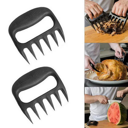 BBQ Meat Shredder Claws - Pulled Pork, BBQ Fork, Fruit & Veggie Slicer, Cooking Tools