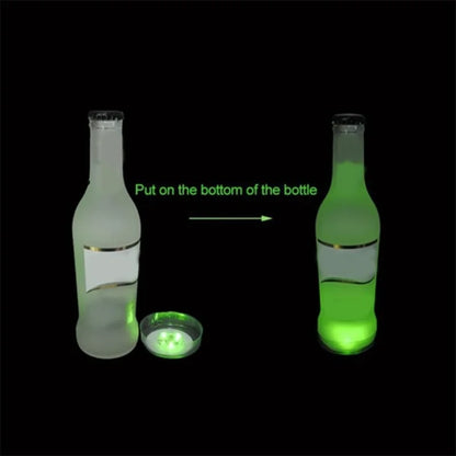 5/10/30PCS LED Coaster Lights Bar KTV Wedding Party Cocktail Drink Cup Vase Lighting Luminous Bottle Stickers Decoration