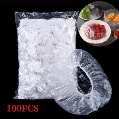 100/50/20pcs Disposable Food Cover Food Grade Fruit Vegetable Storage Bag Elastic Plastic Bag